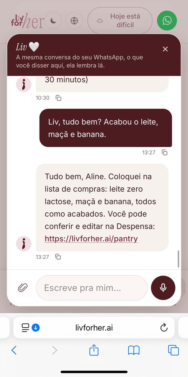 A mesma conversa do seu WhatsApp